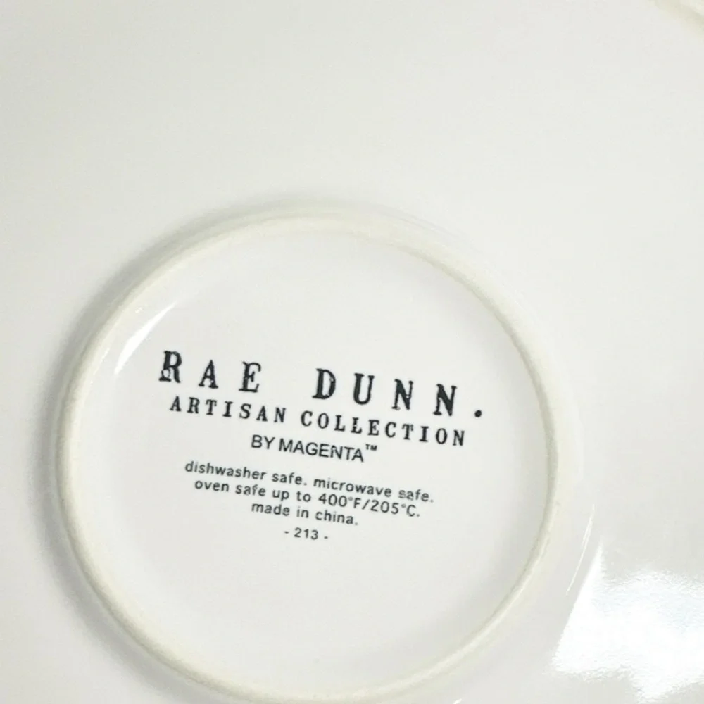 NEW Rae Dunn VALENTINE LOVE NOTES Round Casserole Dish with Handles